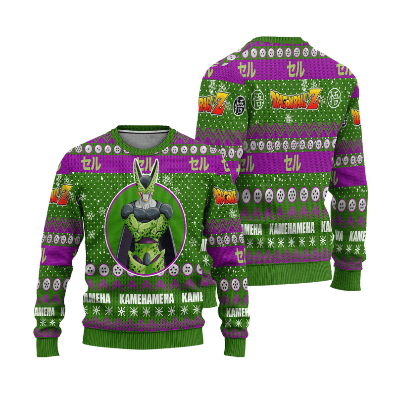 Cell Anime Ugly Christmas Sweater Dragon Ball Z Xmas Gift Nearkii