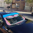 Power Rangers In Space Pink Ranger Custom Car Auto Sunshade Windshield Accessories Decor Gift Nearkii