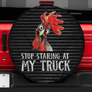Stop Staring At My Truck Car Spare Tire Cover Gift For Campers Nearkii