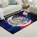 Ghibli Character Love You To The Moon Galaxy Carpet Rug Home Room Decor Nearkii
