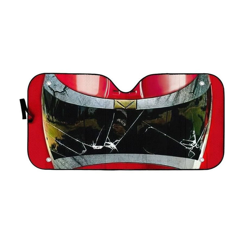 Power Rangers In Space Red Ranger Custom Car Auto Sunshade Windshield Accessories Decor Gift Nearkii