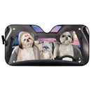 Shih Tzu Dogs Custom Car Auto Sun Shades Windshield Accessories Decor Gift Nearkii