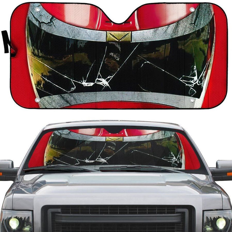Power Rangers In Space Red Ranger Custom Car Auto Sunshade Windshield Accessories Decor Gift Nearkii