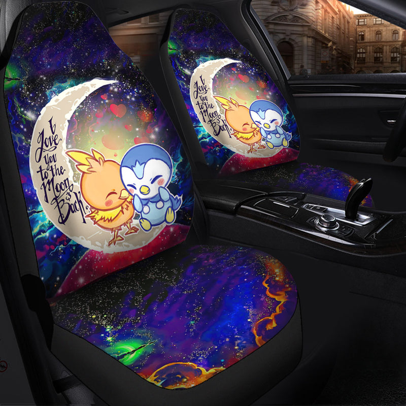 Pokemon Torchic Piplup Love You To The Moon Galaxy Premium Custom Car Seat Covers Decor Protectors Nearkii
