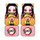 Zenitsu and Nezuko Car Floor Mats Demon Slayers Car Mats Anime Car Accessories Nearkii
