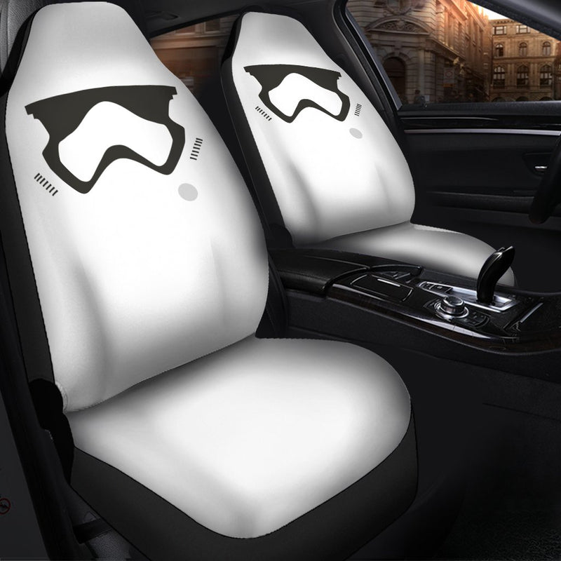 Stormstrooper Face Premium Custom Car Seat Covers Decor Protector Nearkii