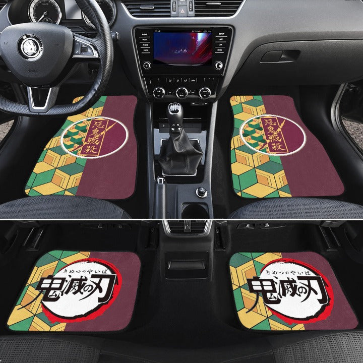 Giyuu Demon Slayers Car Floor Mats Anime Car Accessories Nearkii