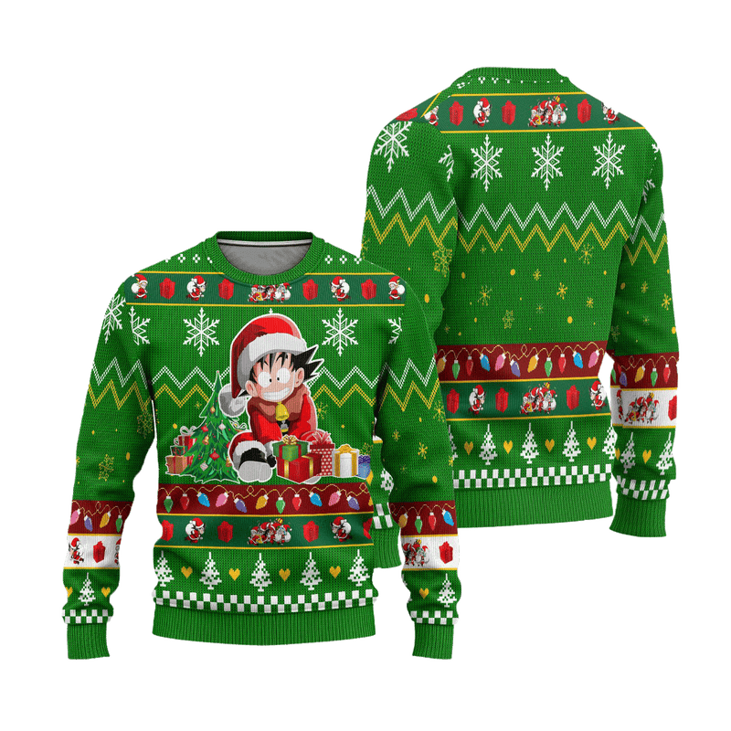 Son Goku Anime Ugly Christmas Sweater Dragon Ball Xmas Gift Nearkii