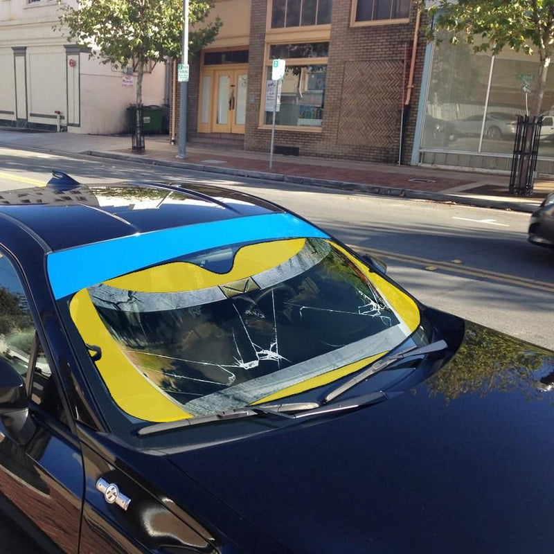 Power Rangers In Space Yellow Ranger Custom Car Auto Sunshade Windshield Accessories Decor Gift Nearkii