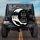 Stay Wild Moon Child Art Car Spare Tire Cover Gift For Campers Nearkii