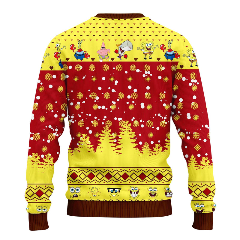 Spongebob Patrick Ugly Christmas Sweater Amazing Gift Idea Thanksgiving Gift Nearkii