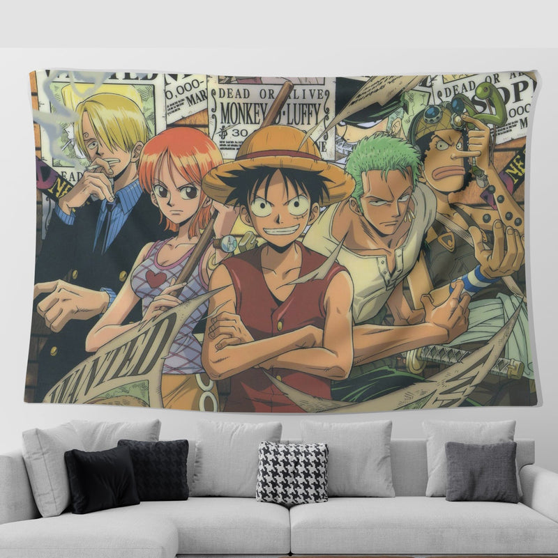 One Piece Team Tapestry Room Decor Nearkii