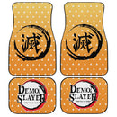 Demon Slayers Car Floor Mats Zenitsu Agatsuma Pattern Kimetsu no Yaiba Car Accessories Nearkii