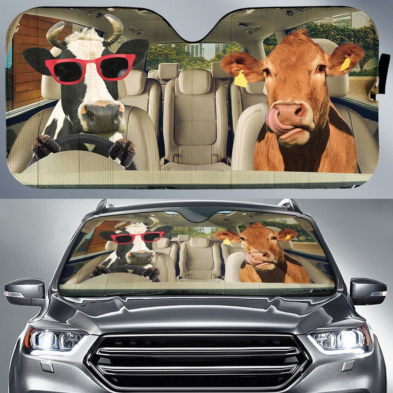 Driving Cows Right Hand Drive Car Auto Sunshades Nearkii