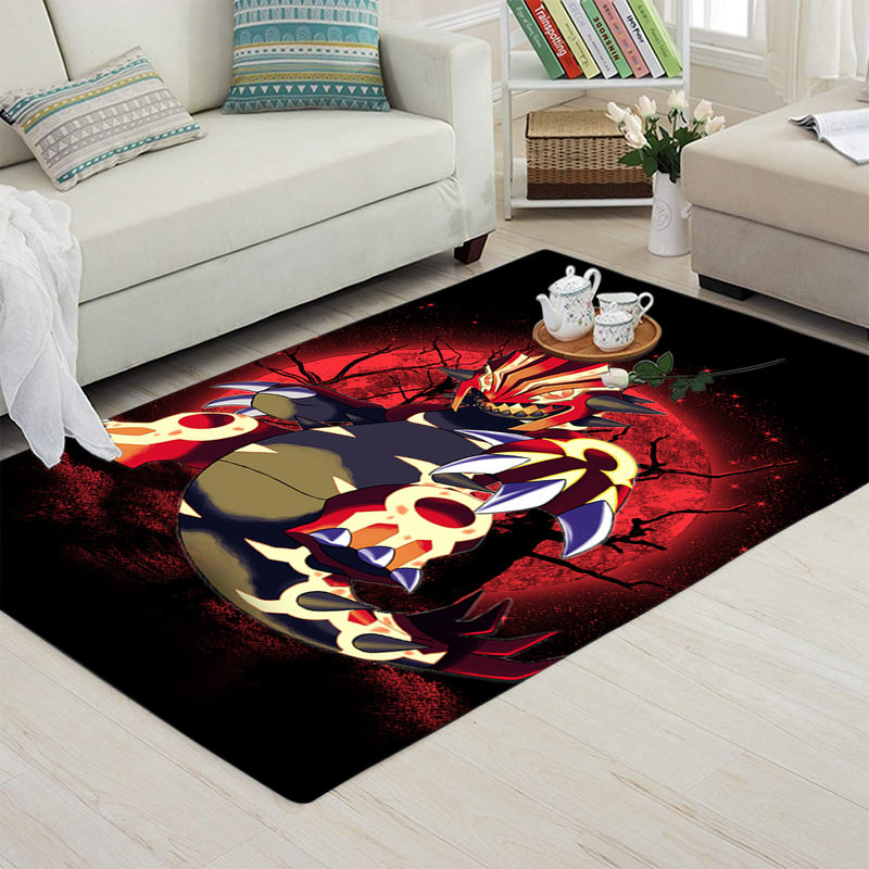 Pokemon Mega Groudon Moonlight Area Carpet Rug Home Decor Bedroom Living Room Decor Nearkii