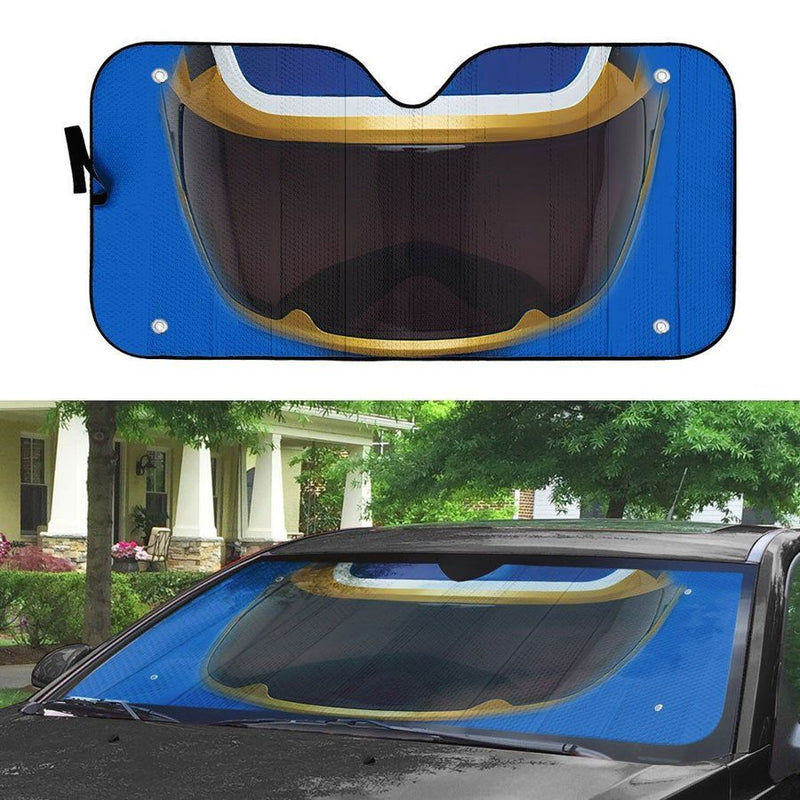 Power Rangers Megaforce Blue Ranger Helmet Custom Car Auto Sunshade Windshield Accessories Decor Gift Nearkii