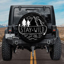 Stay Wild Winter Vibes American Day Car Spare Tire Cover Gift For Campers Nearkii