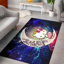 Hello Kitty Love You To The Moon Galaxy Carpet Rug Home Room Decor Nearkii