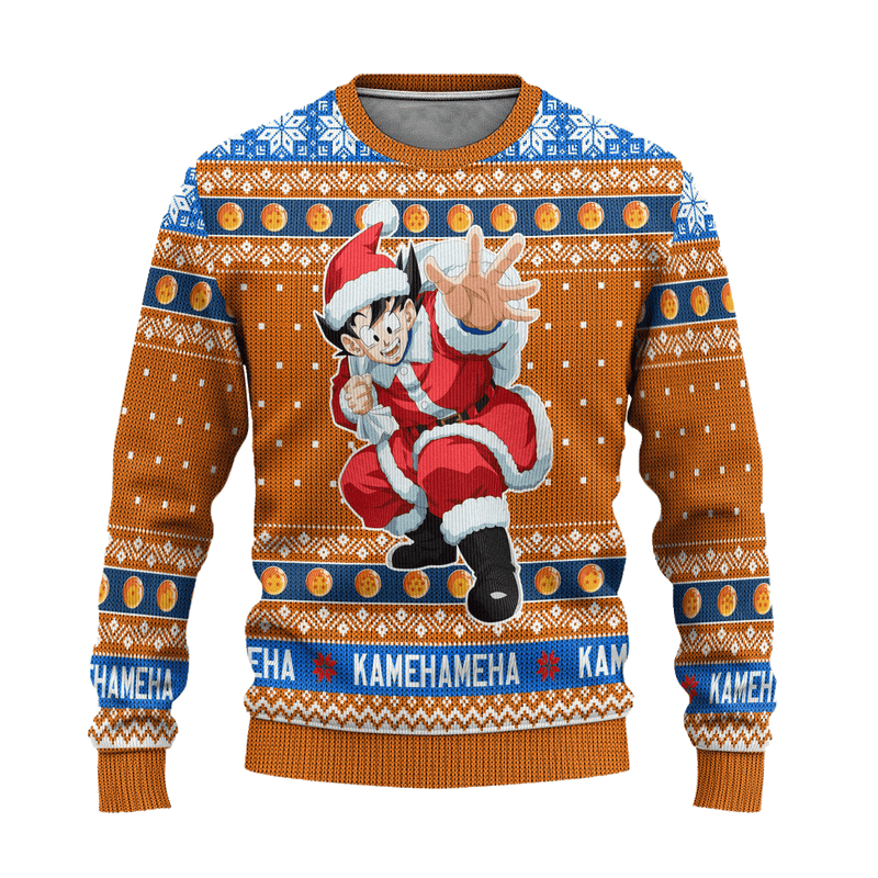 Dragon Ball Son Goku Anime Ugly Christmas Sweater Xmas Gift Nearkii