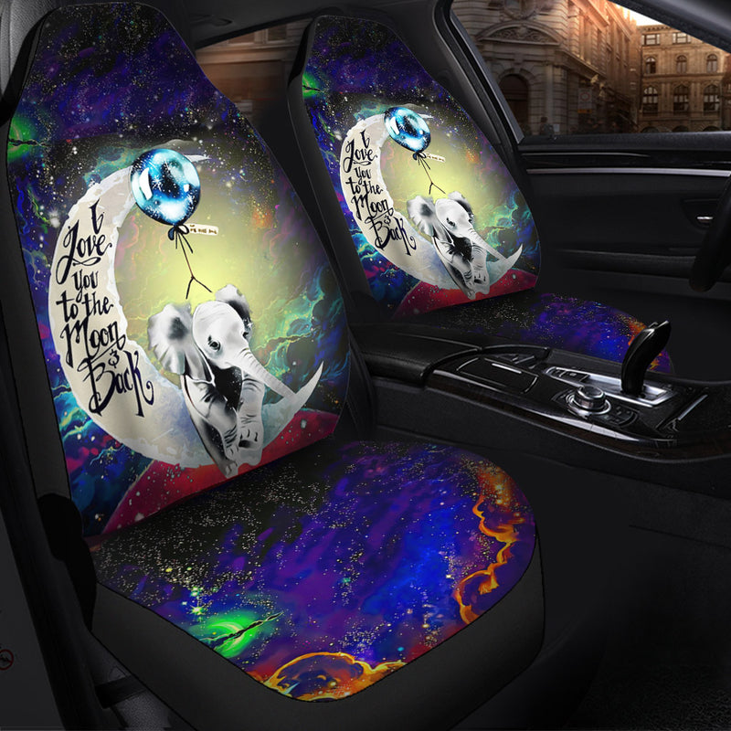 Elephant Love You To The Moon Galaxy Car Seat Covers Nearkii