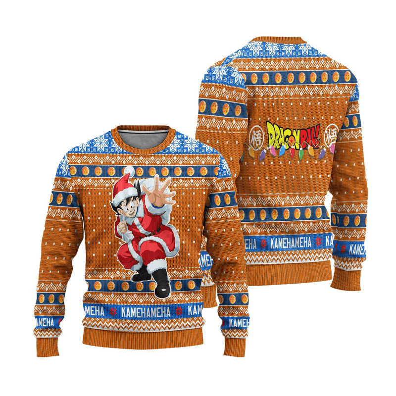 Dragon Ball Son Goku Anime Ugly Christmas Sweater Xmas Gift Nearkii