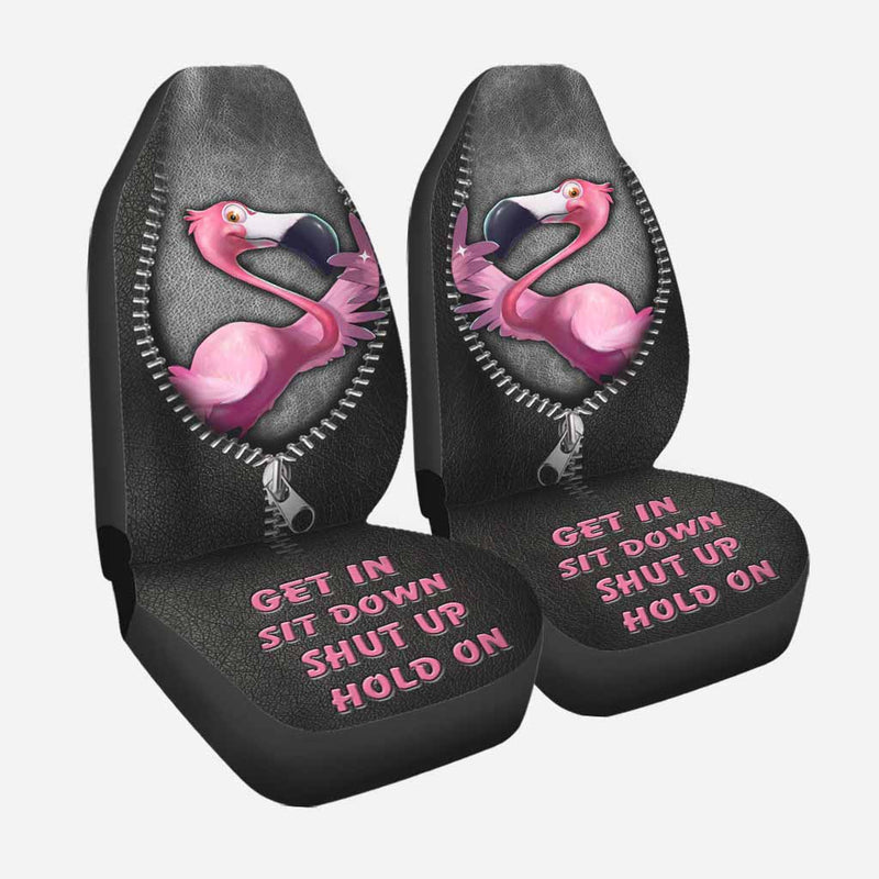Flamingo Get In Sit Down Shut Up Hold On Car Seat Covers Nearkii