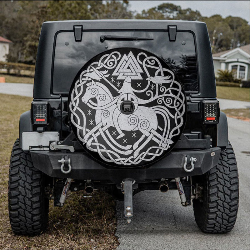 Viking Mystic Car Spare Tire Cover Gift For Campers Nearkii