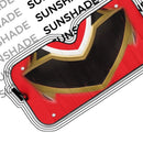 Power Rangers Megaforce Red Ranger Helmet Custom Car Auto Sunshade Windshield Accessories Decor Gift Nearkii