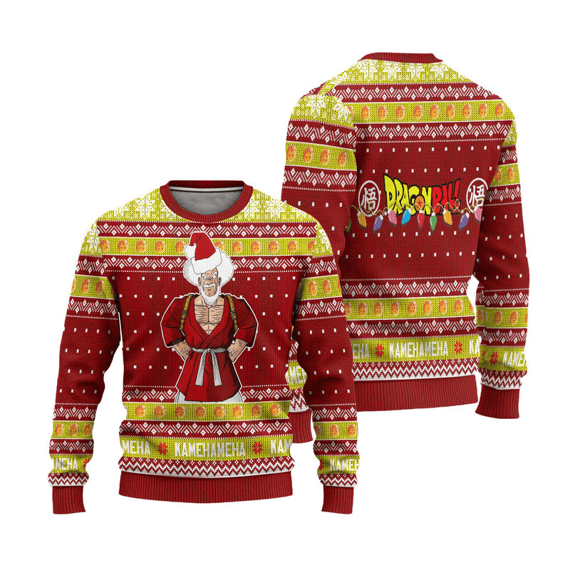 Mr Satan Dragon Ball Anime Ugly Christmas Sweater Xmas Gift Nearkii