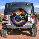 Sloth Colorfull Car Spare Tire Covers Gift For Campers Nearkii