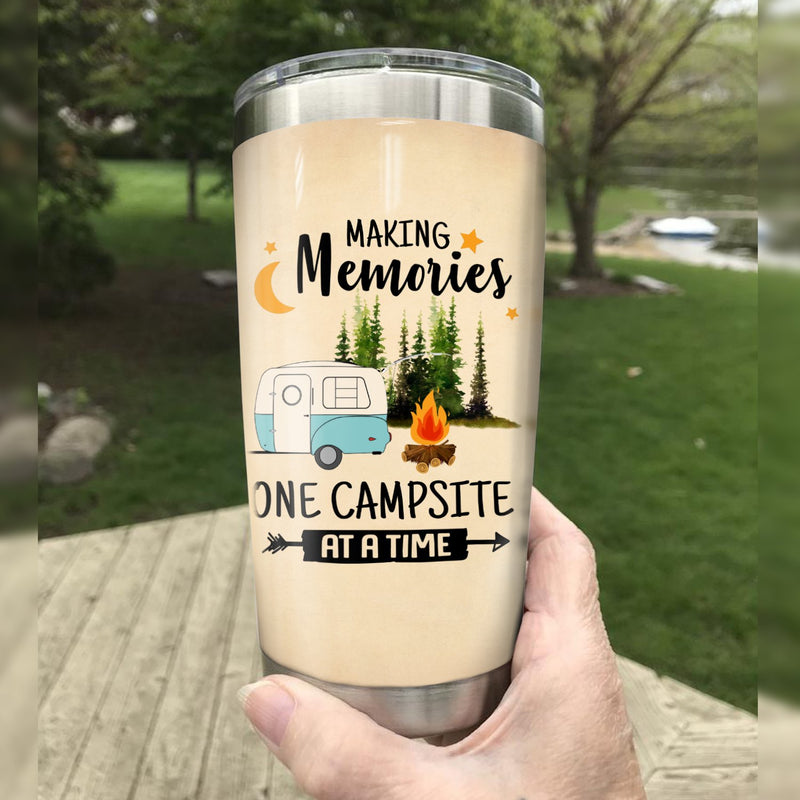 Making Memories One Campsite At A Time Camping Camfire Tumbler 2023 Nearkii