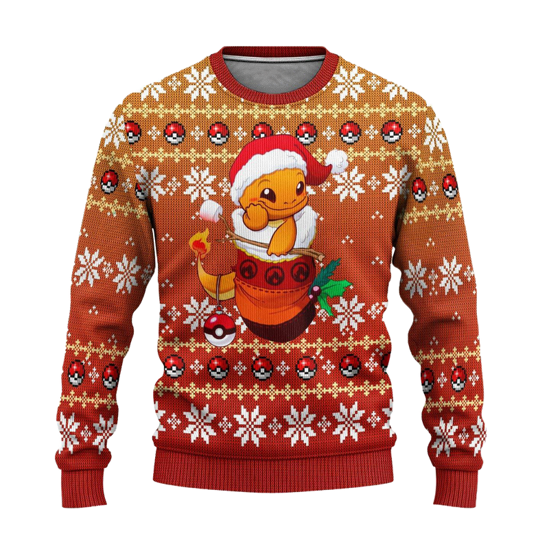 Pokemon Charizard Anime Ugly Christmas Sweater Xmas Gift Nearkii