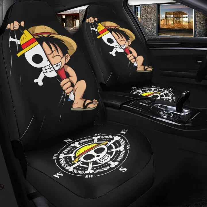 Luffy Hiding Cute One Piece Anime Car Seat Cover Nearkii