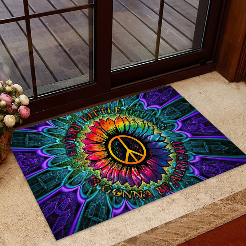 Every Little Thing Hippie Doormat Home Decor Nearkii