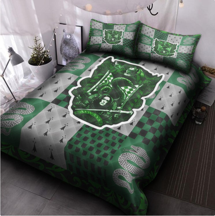 The Slytherin Snake Harry Potter Quilt Bed Sets Nearkii