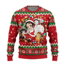 Demon Slayer Anime Ugly Christmas Sweater Red Xmas Gift Nearkii