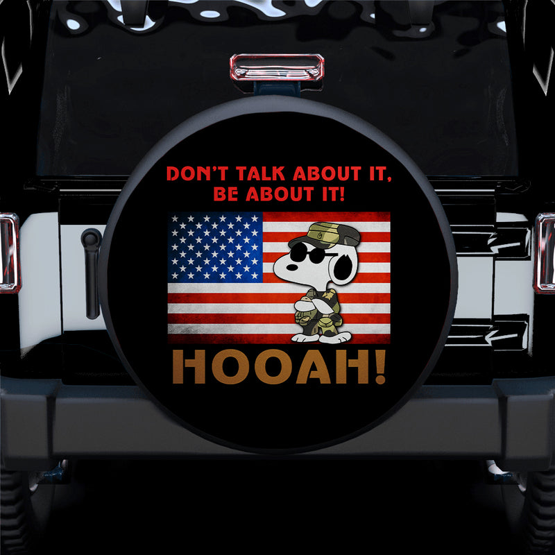 Snoopy USA Flag Car Jeep Spare Tire Covers Gift For Campers Nearkii