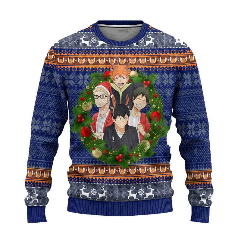 Haikyuu Ugly Christmas Sweater Anime Xmas Gift Nearkii