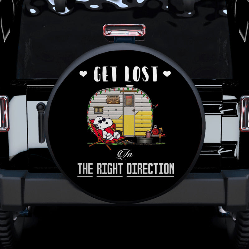 Get Lost Snoopy Jeep Car Spare Tire Covers Gift For Campers Nearkii