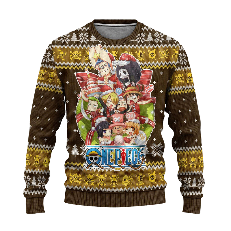 One Piece Anime Ugly Christmas Sweater Xmas Gift Nearkii