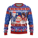 Boruto Anime Ugly Christmas Sweater Custom Blue Xmas Gift Nearkii