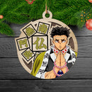 Demon Slayer Gyomei Christmas Double Layered Colored Wood Ornament Nearkii