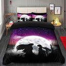 Inuyasha Couple Anime Moon Night Galaxy Bedding Set Duvet Cover And 2 Pillowcases Nearkii