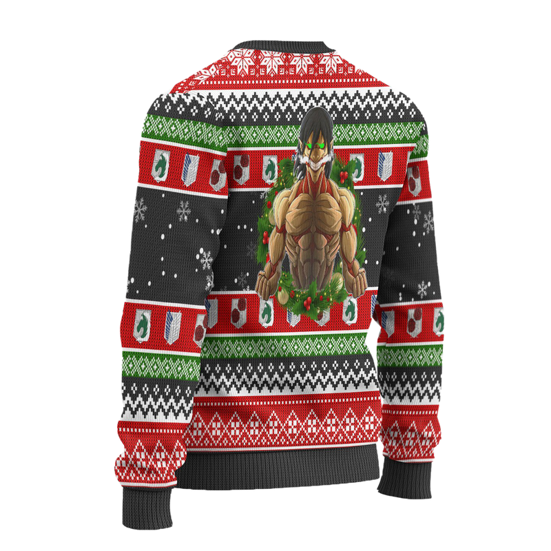 Nine Titans Attack on Titan Anime Ugly Christmas Sweater Xmas Gift Nearkii