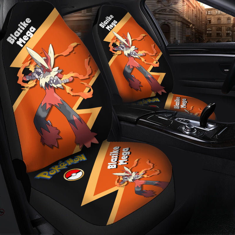 Mega Blaziken Pokemon Premium Custom Car Seat Covers Decor Protectors Nearkii