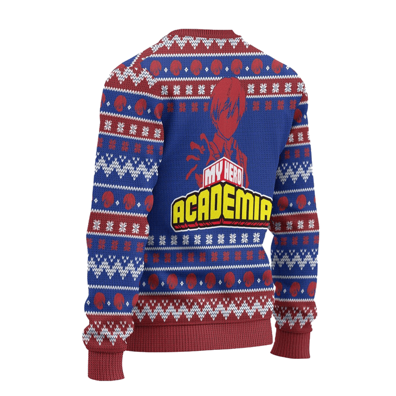 Todoroki My Hero Academia Anime Ugly Christmas Sweater Xmas Gift Nearkii