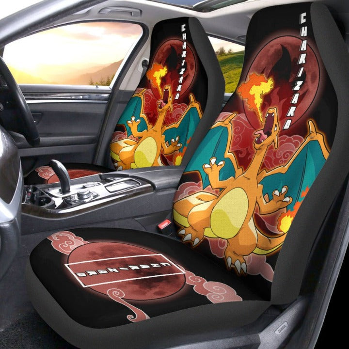 Custom Pokemon Charizard Anime Car Seat Covers Nearkii