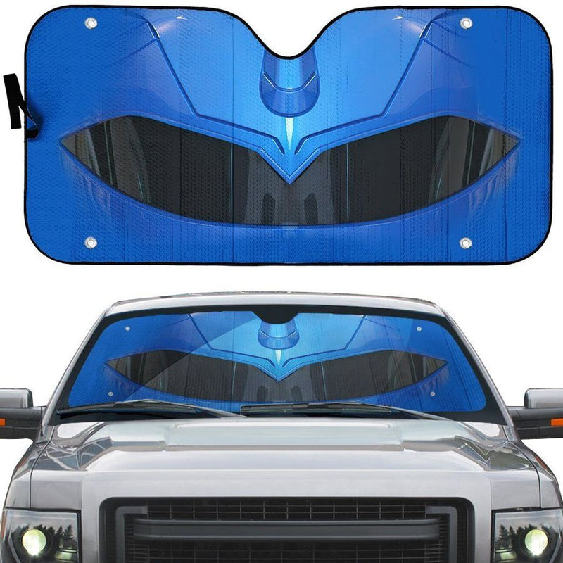 Mighty Morphin Blue Power Ranger Helmet Custom Car Auto Sunshade Windshield Accessories Decor Gift Nearkii