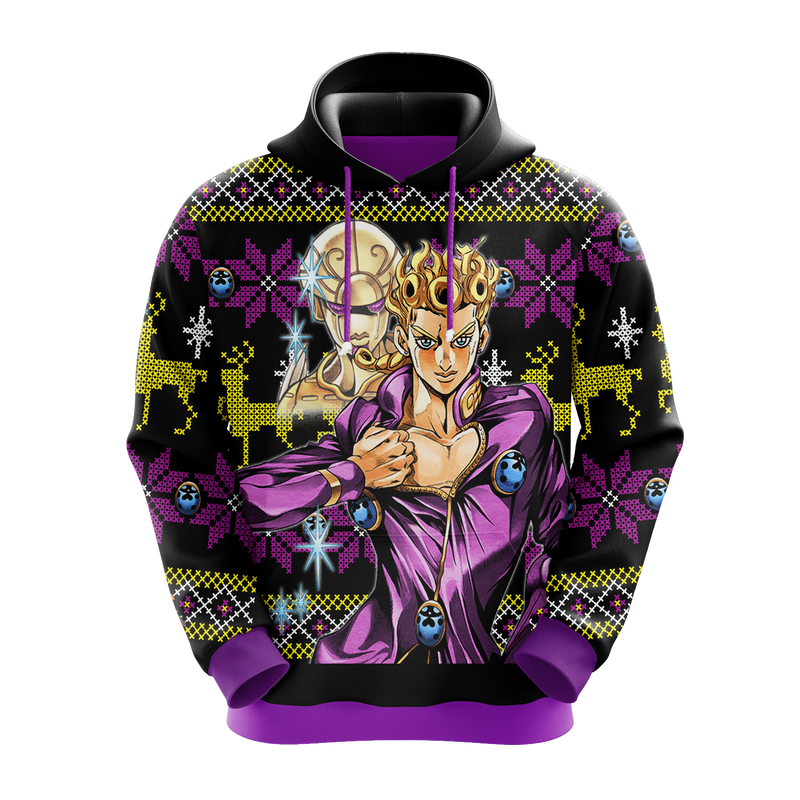 Jojo Giorno Christmas Hoodie Amazing Gift Idea Christmas Gift Nearkii