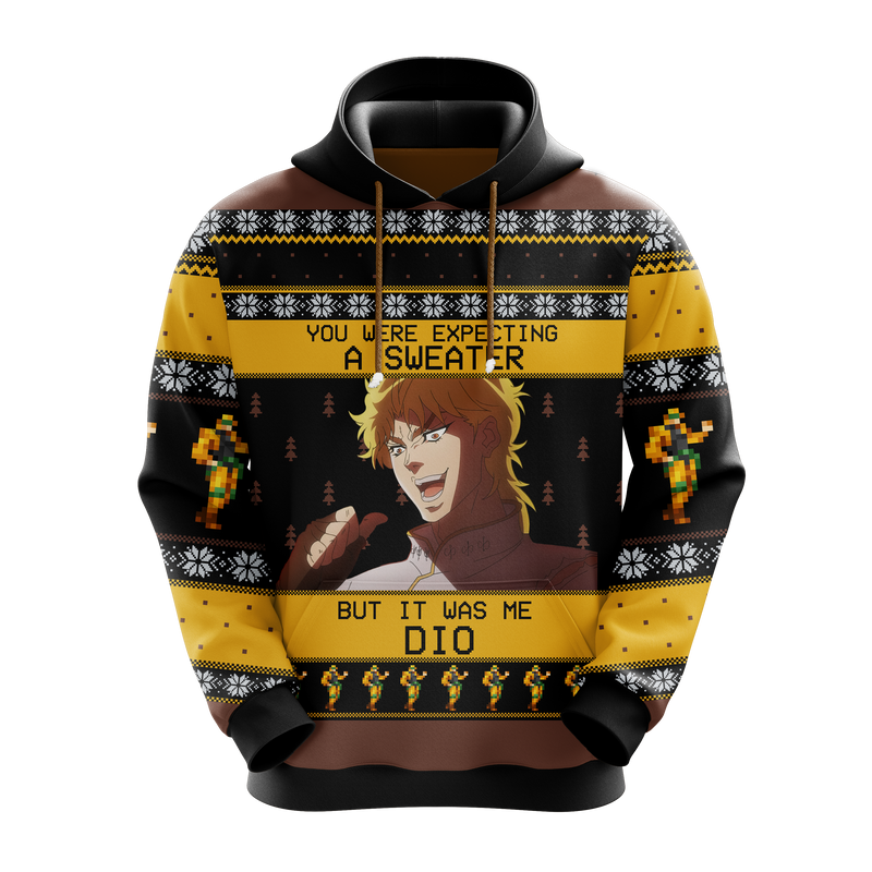 It Was Me Dio Jojo’s Bizarre Adventure Christmas Hoodie Amazing Gift Idea Christmas Gift Nearkii